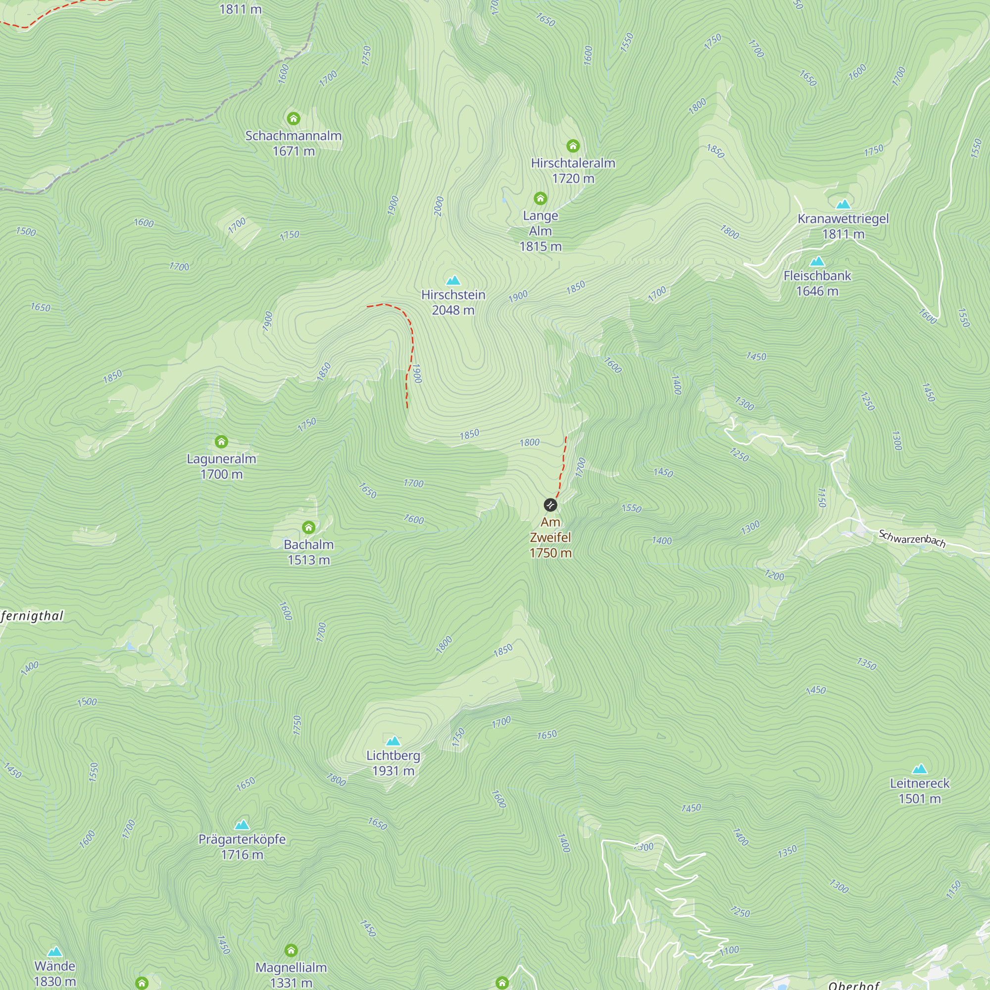 Hahnhütte (Jagdhütte) map