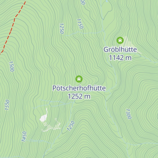Map of Pötscherhofhütte