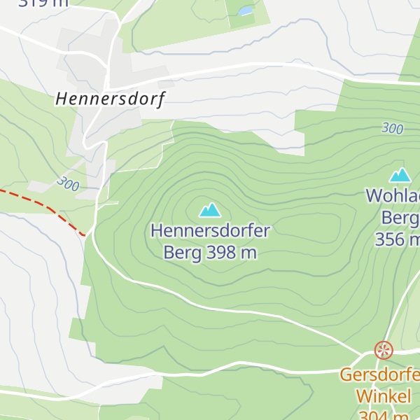 Map of Hennersdorfer Berg