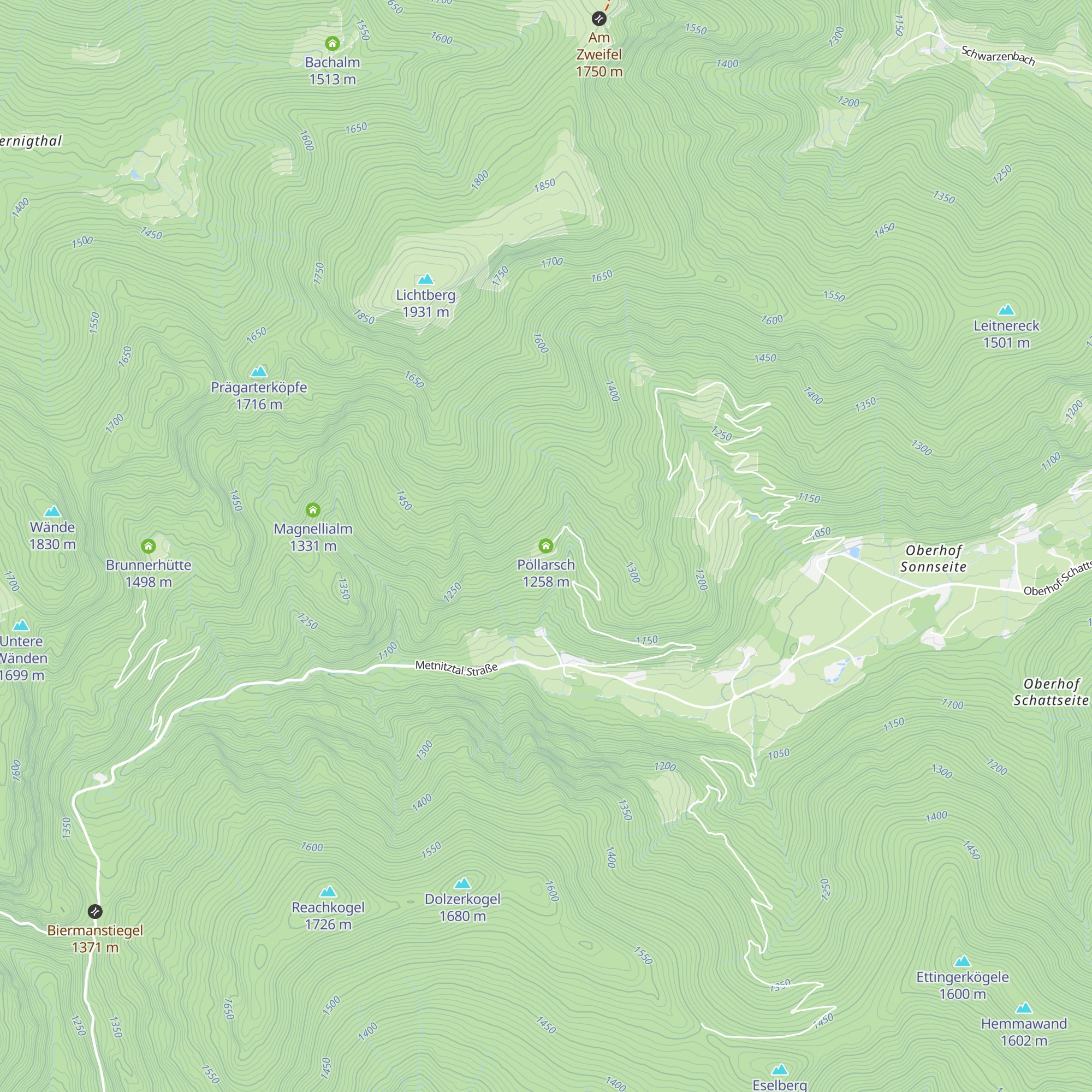 Pöllarsch map