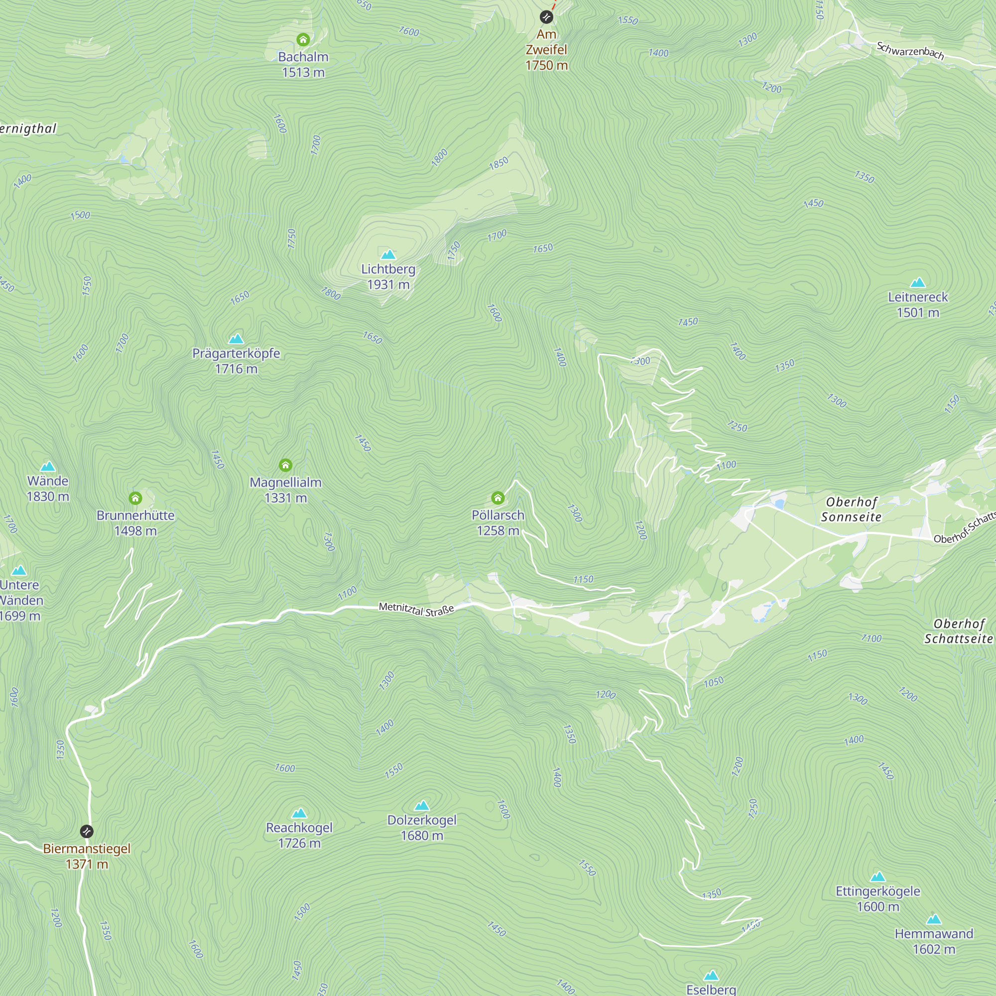 Pöllarsch map