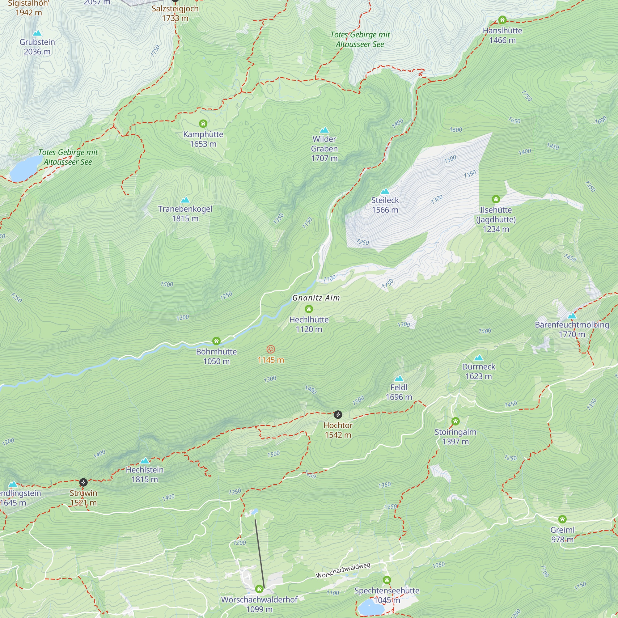 Hechlhütte map