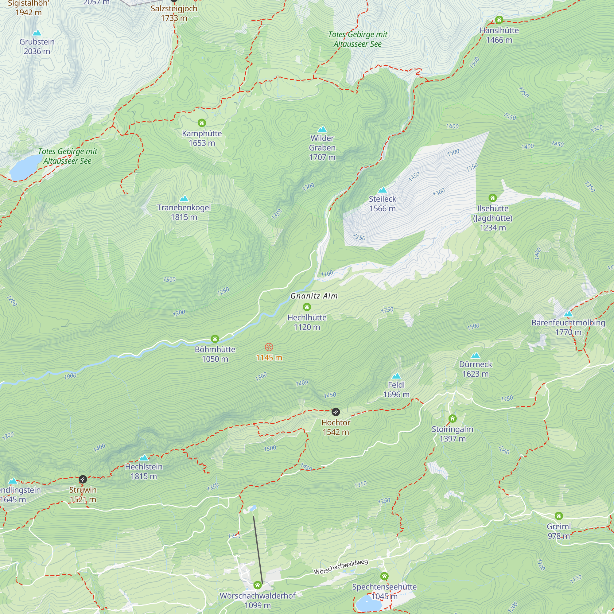 Hechlhütte map
