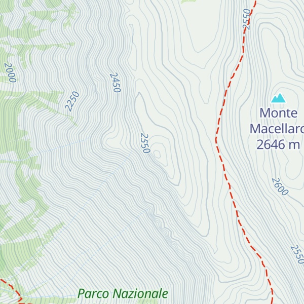 Map of Cima di Fondo di Maiella