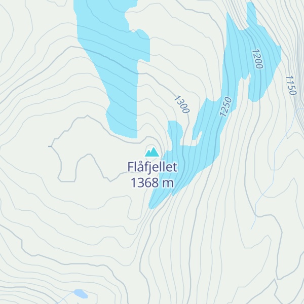Map of Flåfjellet