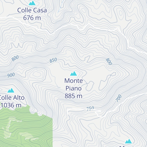 Map of Monte Piano