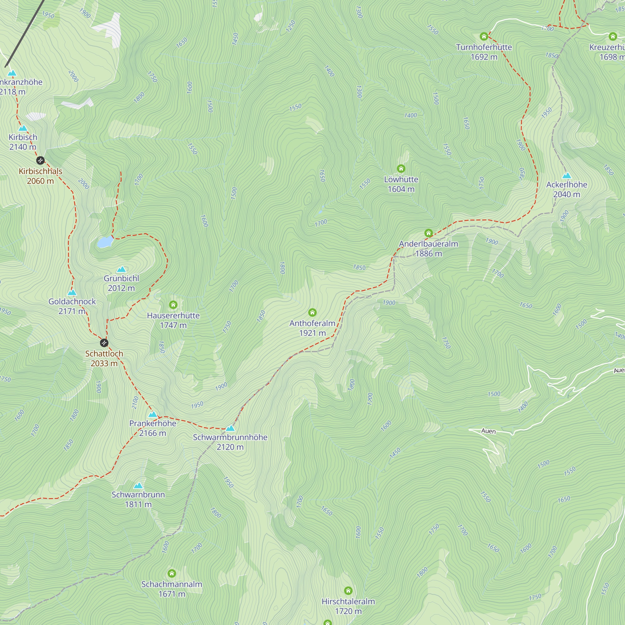Anthoferalm map