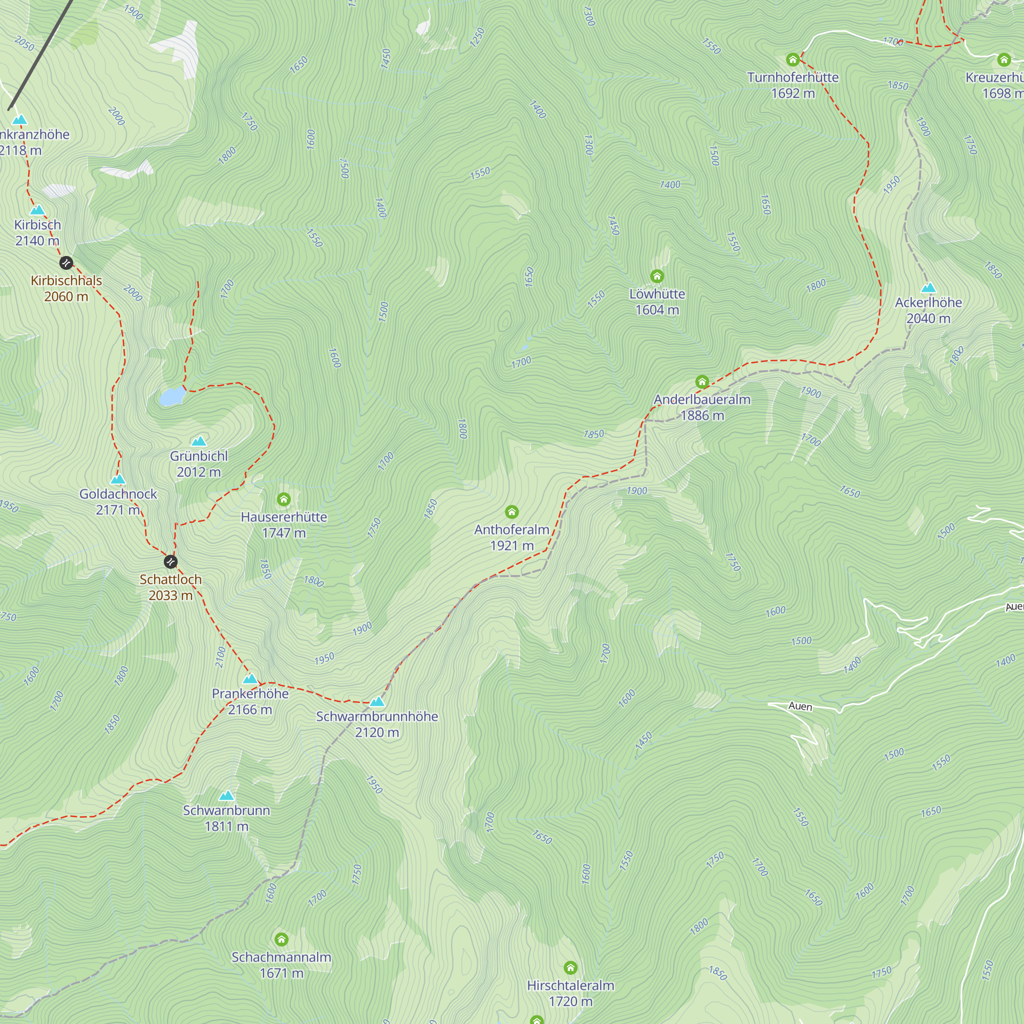 Anthoferalm map