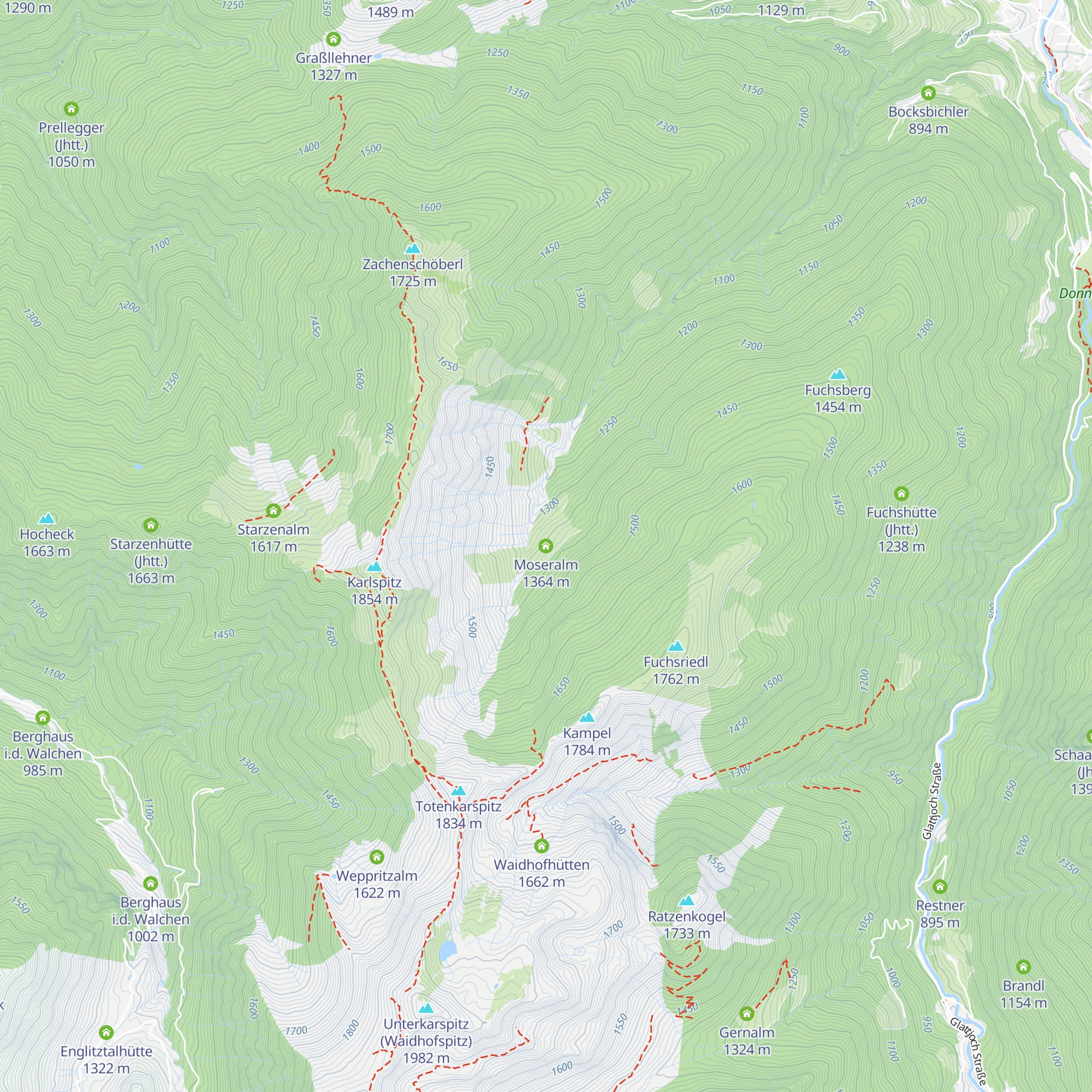 Moseralm map