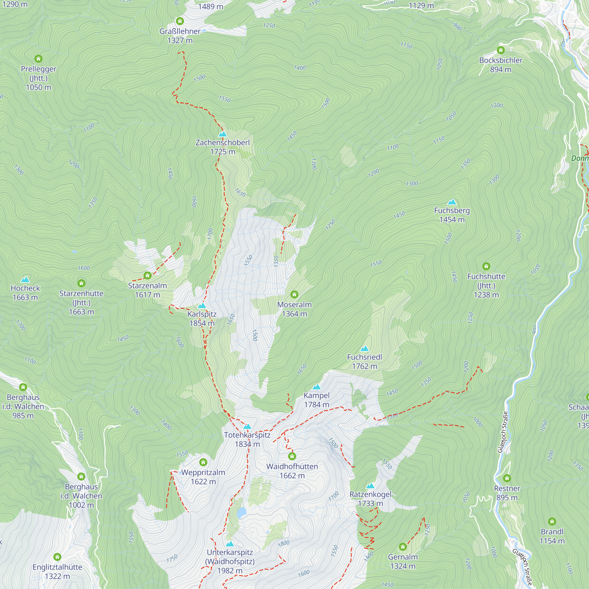 Moseralm map