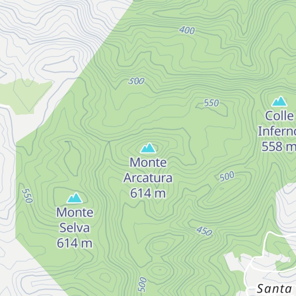 Map of Monte Arcatura