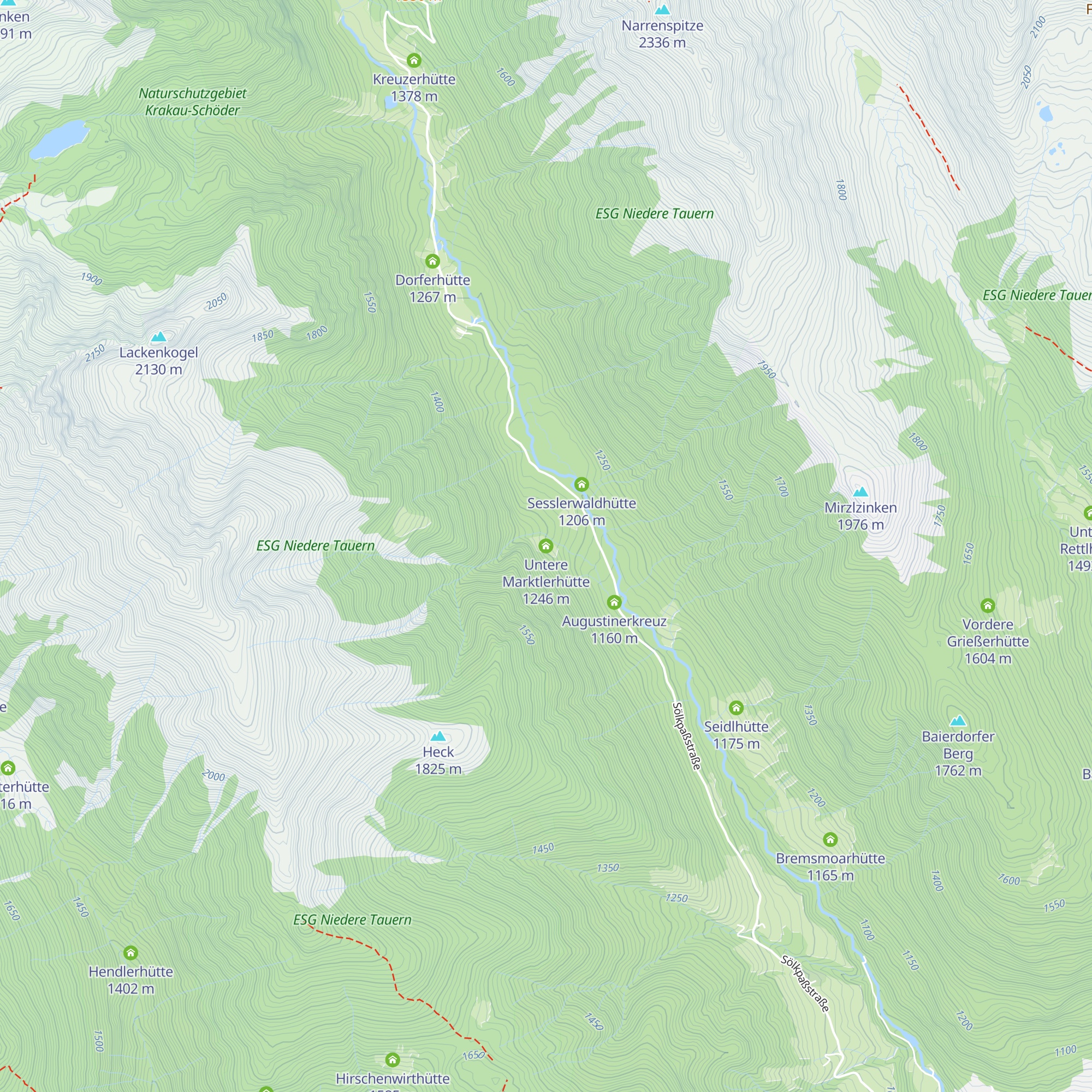 Untere Marktlerhütte map