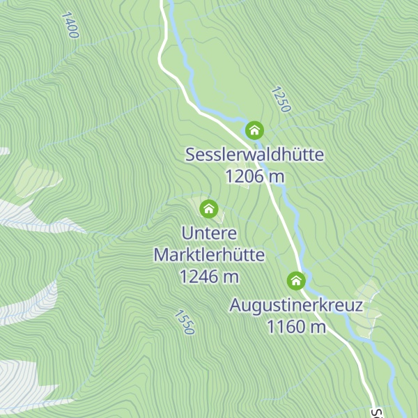 Map of Untere Marktlerhütte