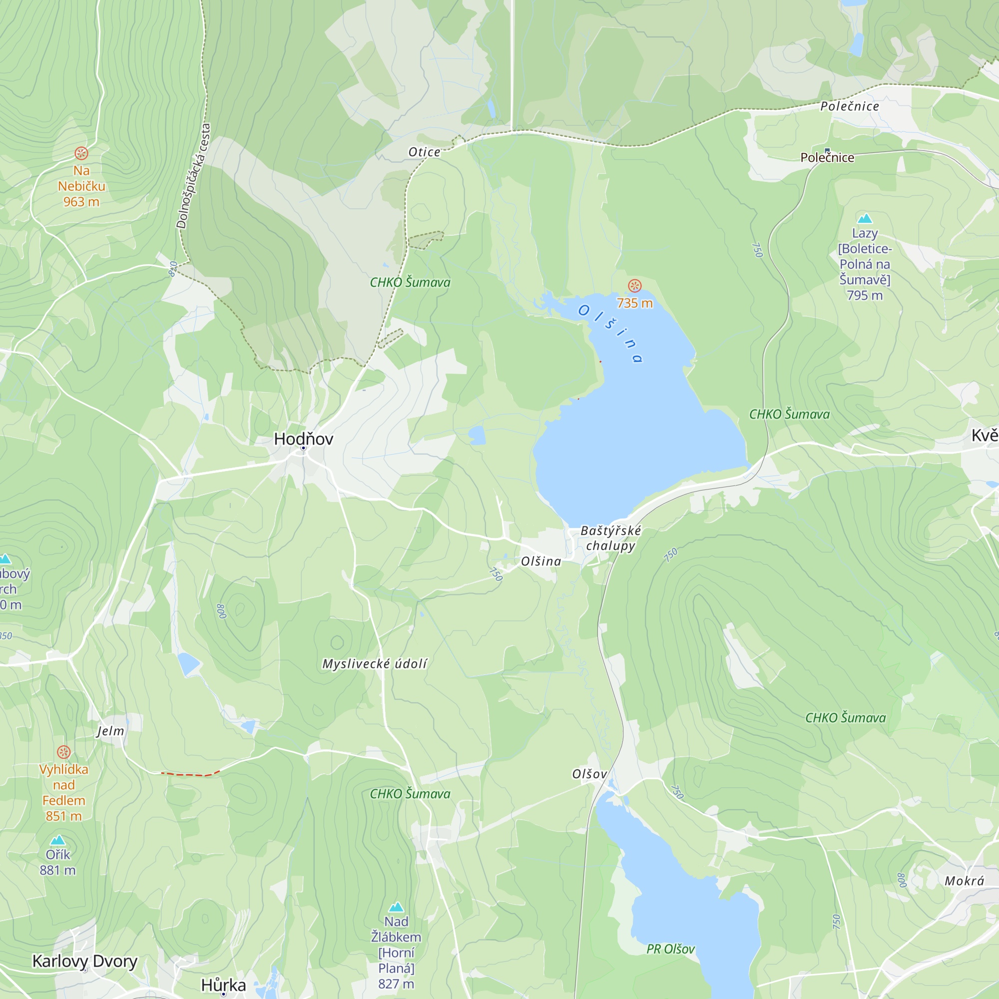 CHATA LESANA map