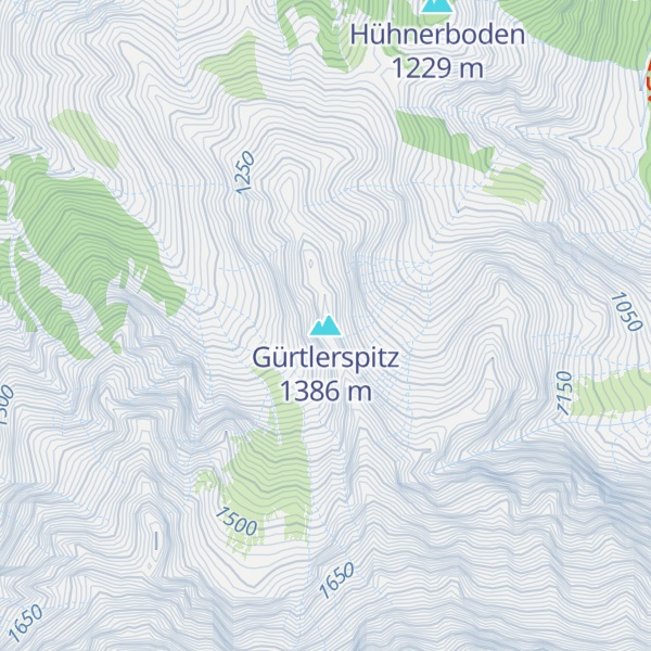 Map of Gürtlerspitz