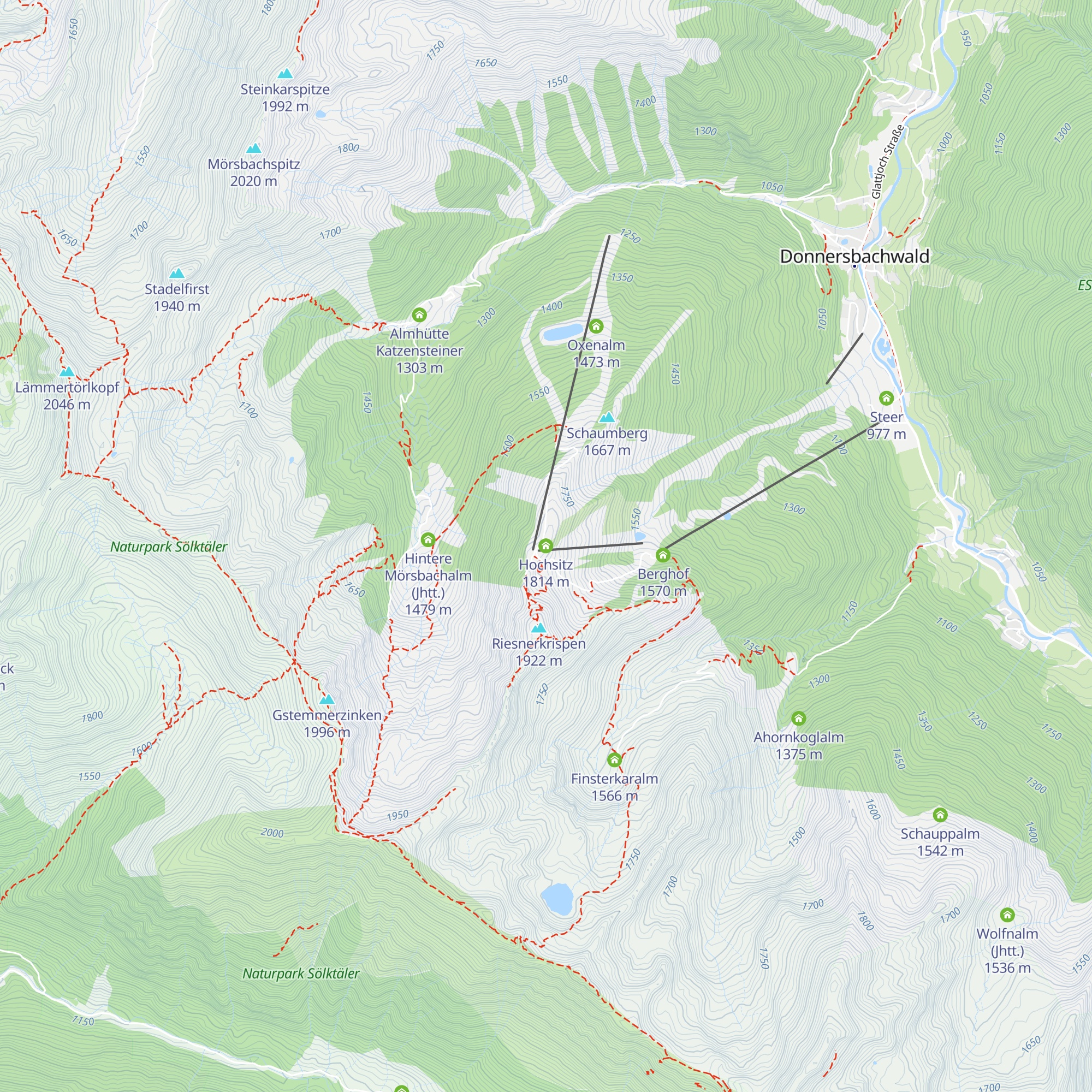Hochsitz map