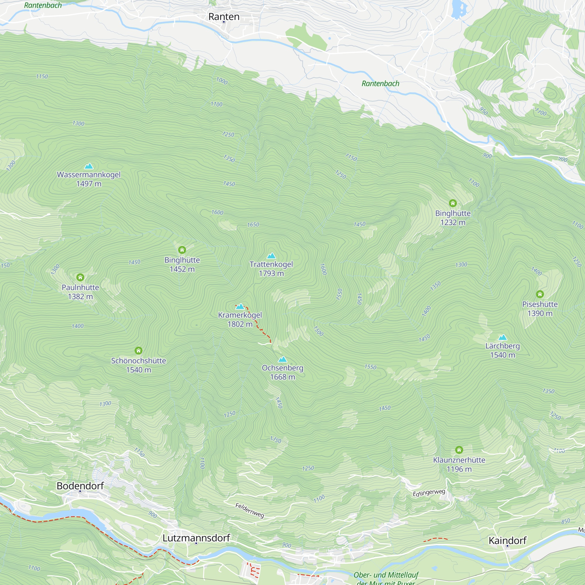 Thomabauerhütte map
