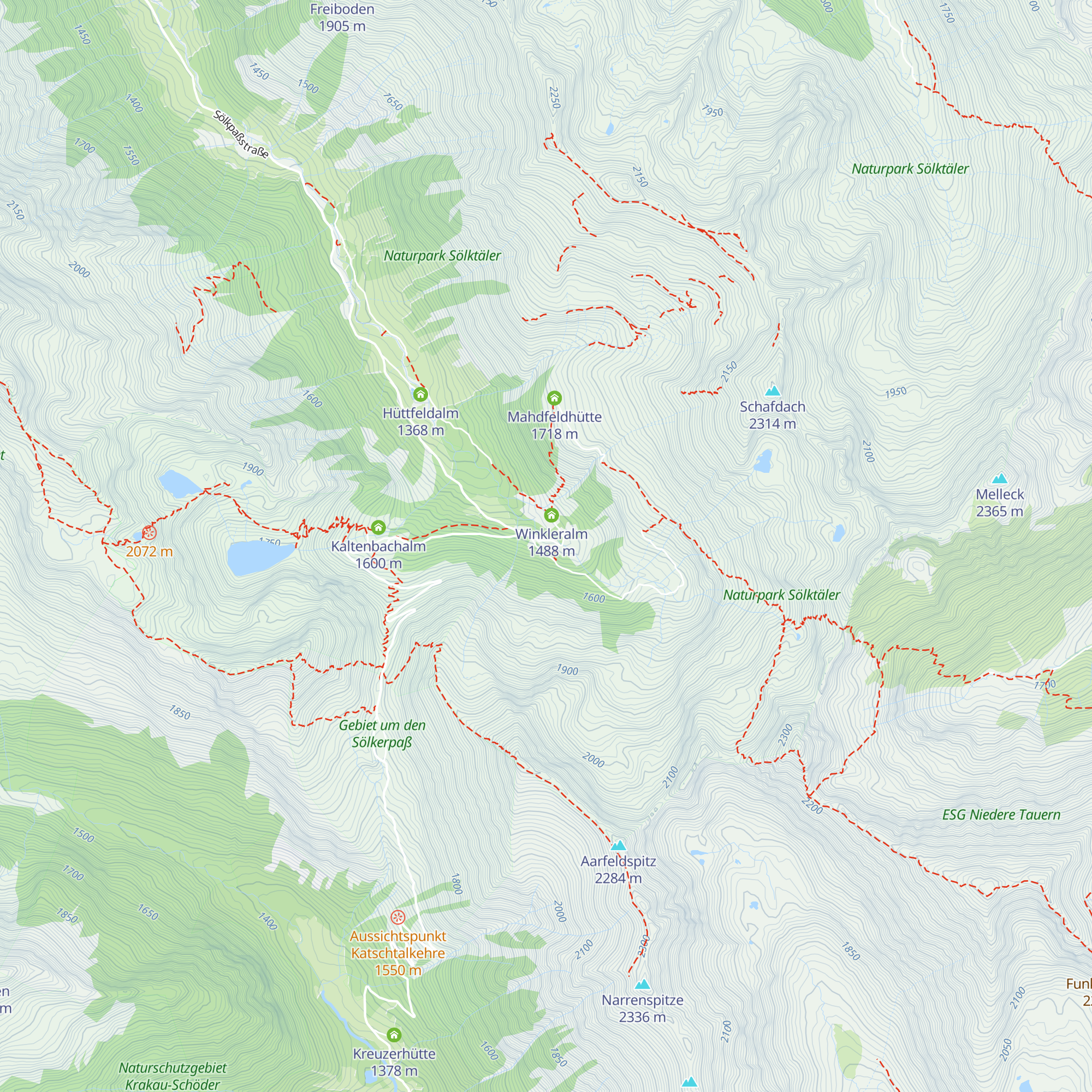 Erzherzog-Johann-Hütte map