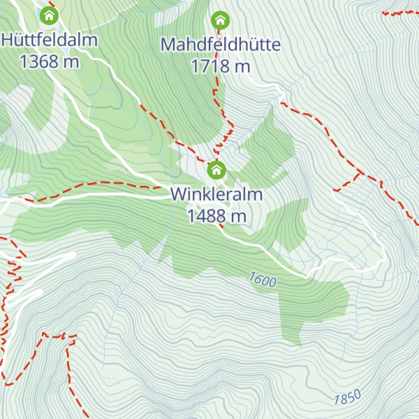Map of Erzherzog-Johann-Hütte