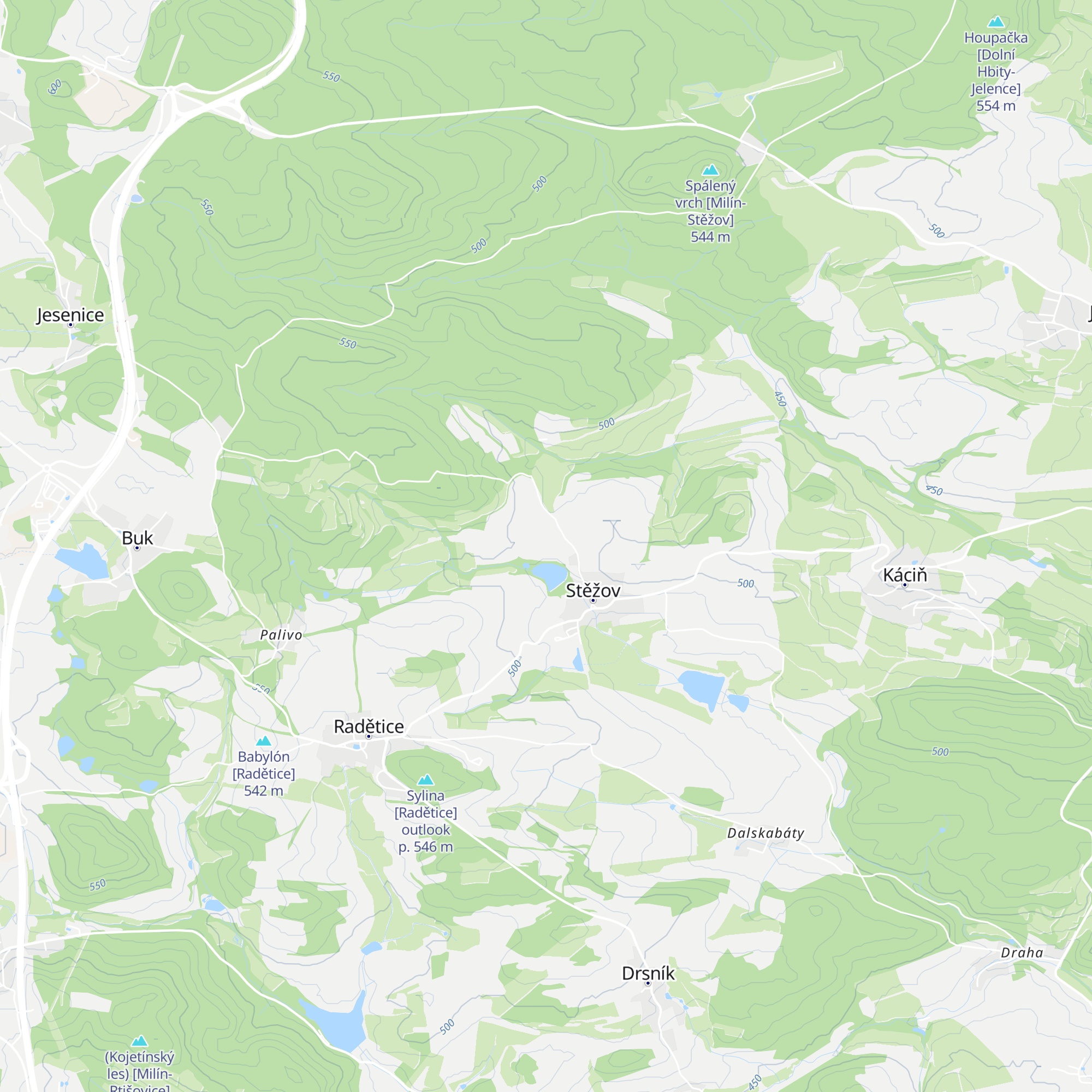 Dřevěná bouda map