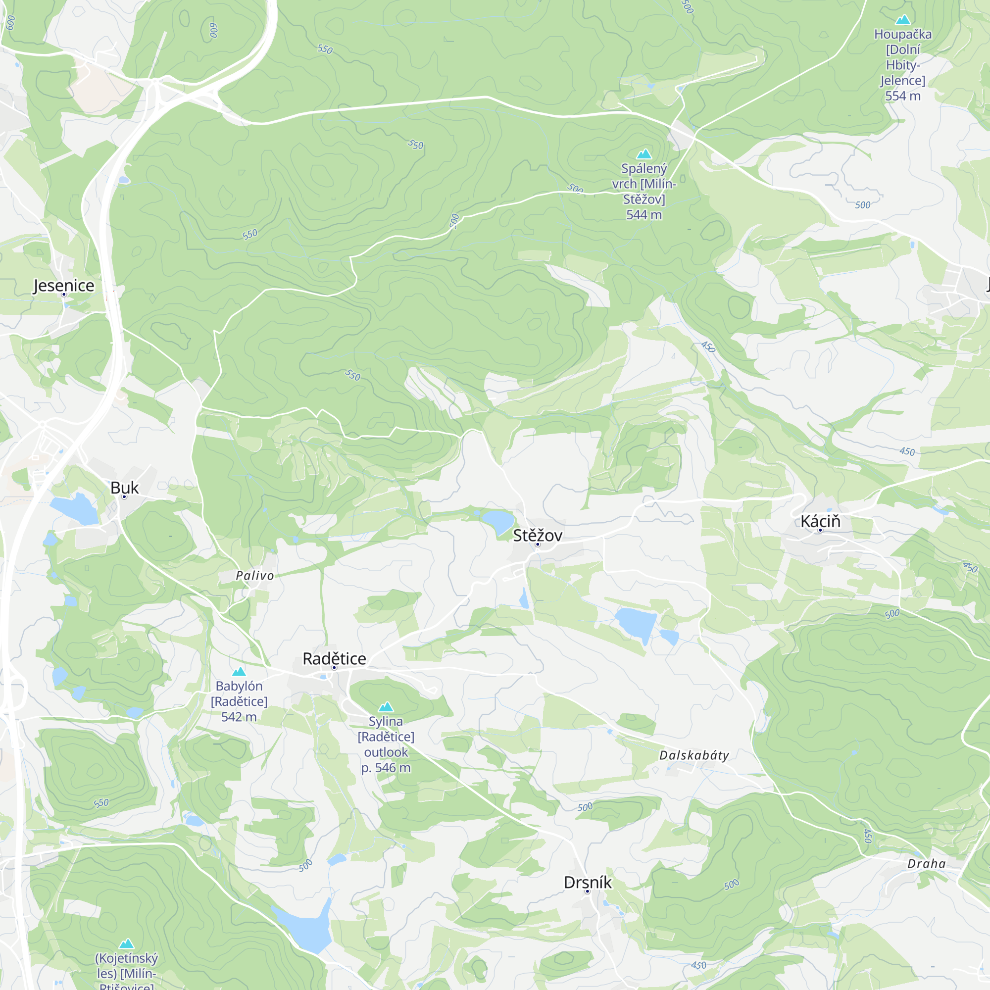 Dřevěná bouda map