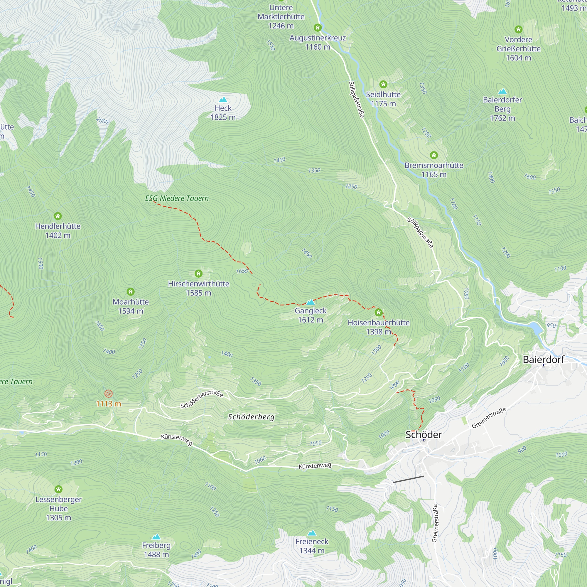 Kasparhütte map