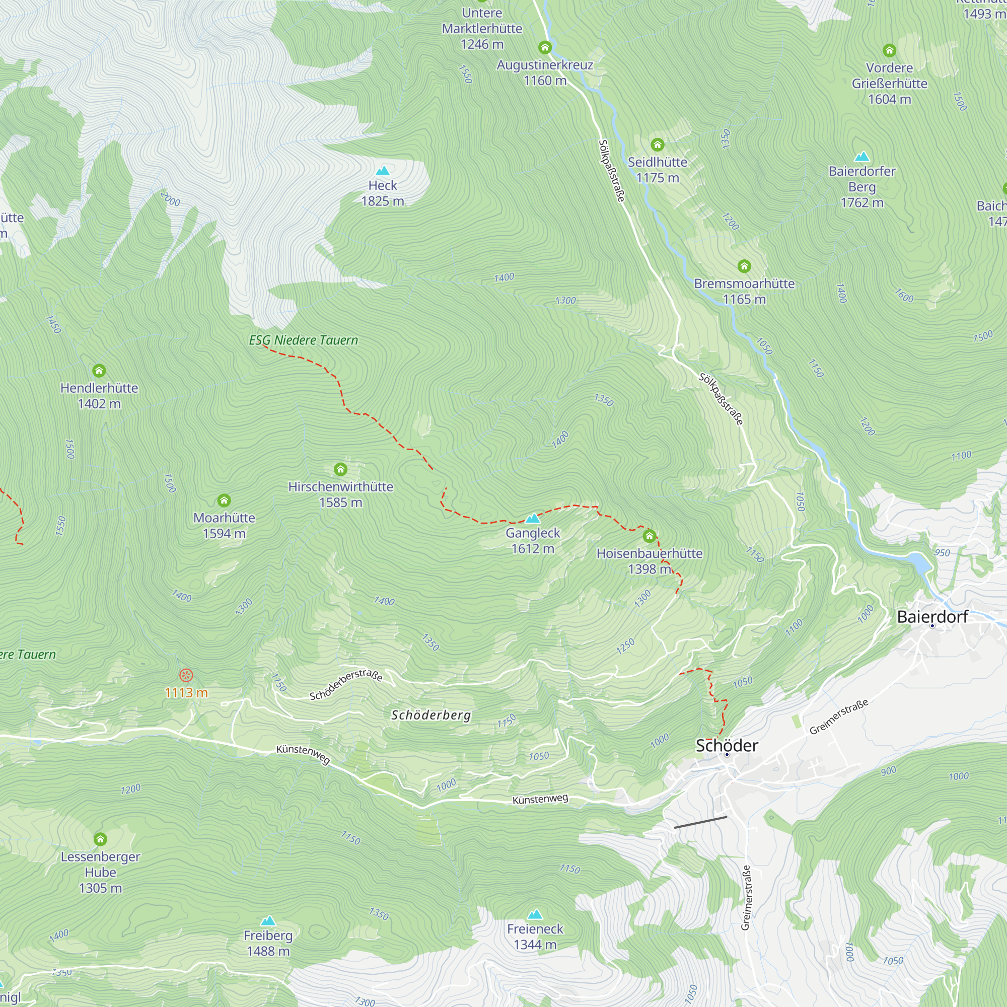 Kasparhütte map