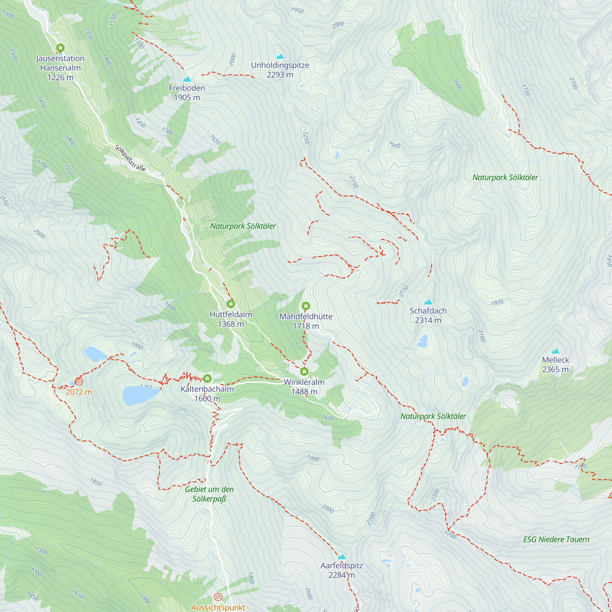 Mahdfeldhütte map