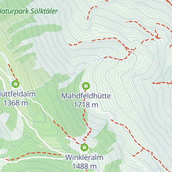 Map of Mahdfeldhütte