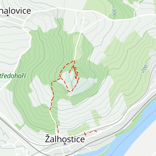 Map of Radobýl