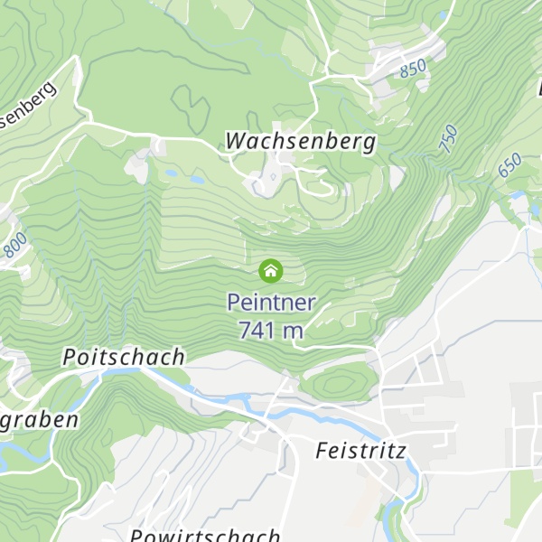 Map of Peintner