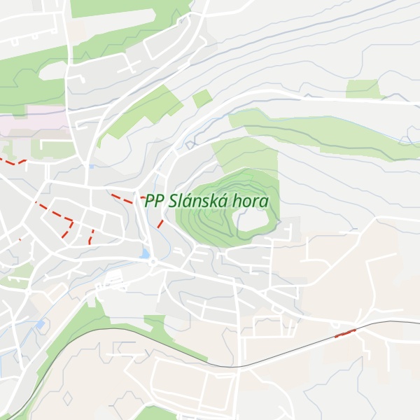 Map of Slánská hora
