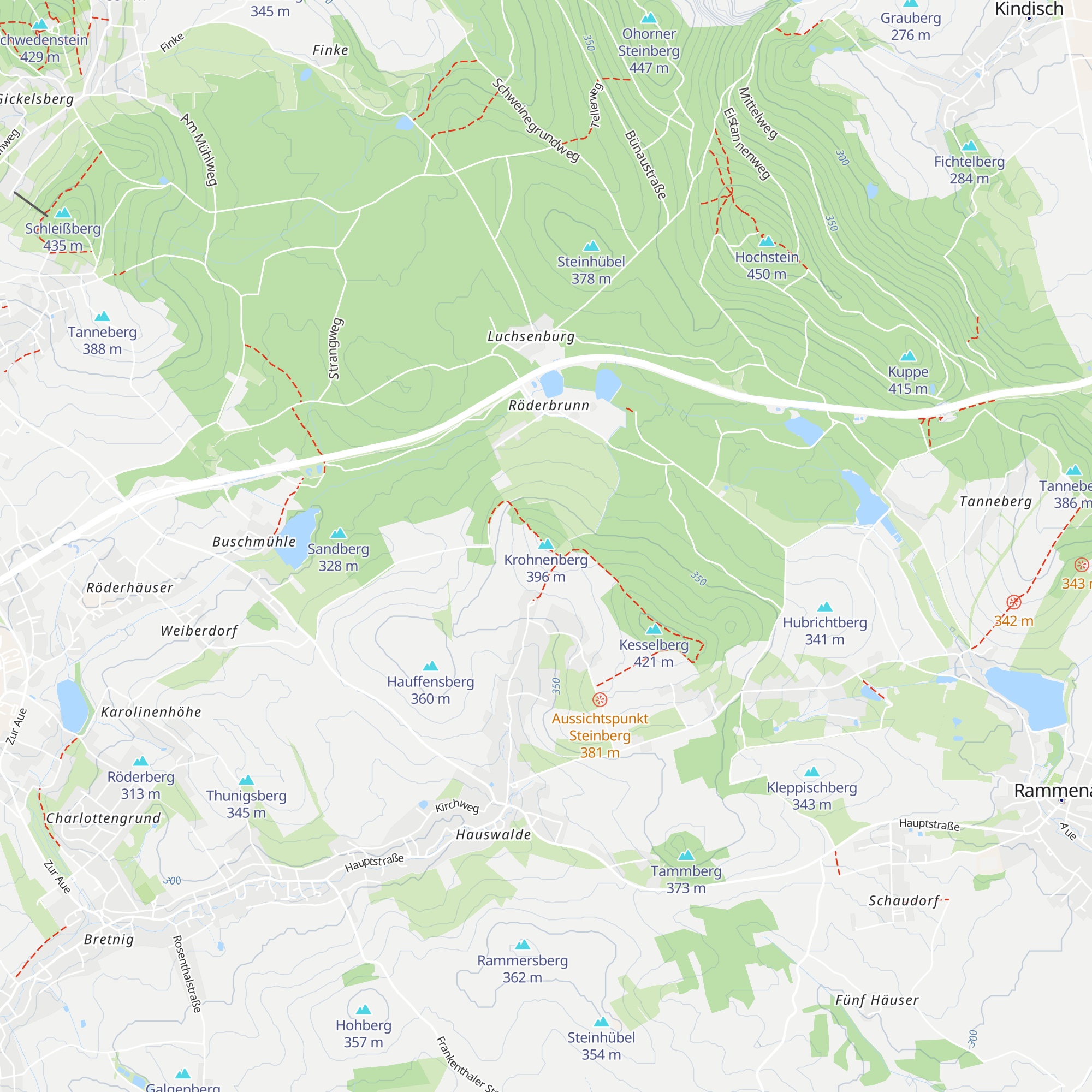 Wanderhütte "Am Krohnenberg" map
