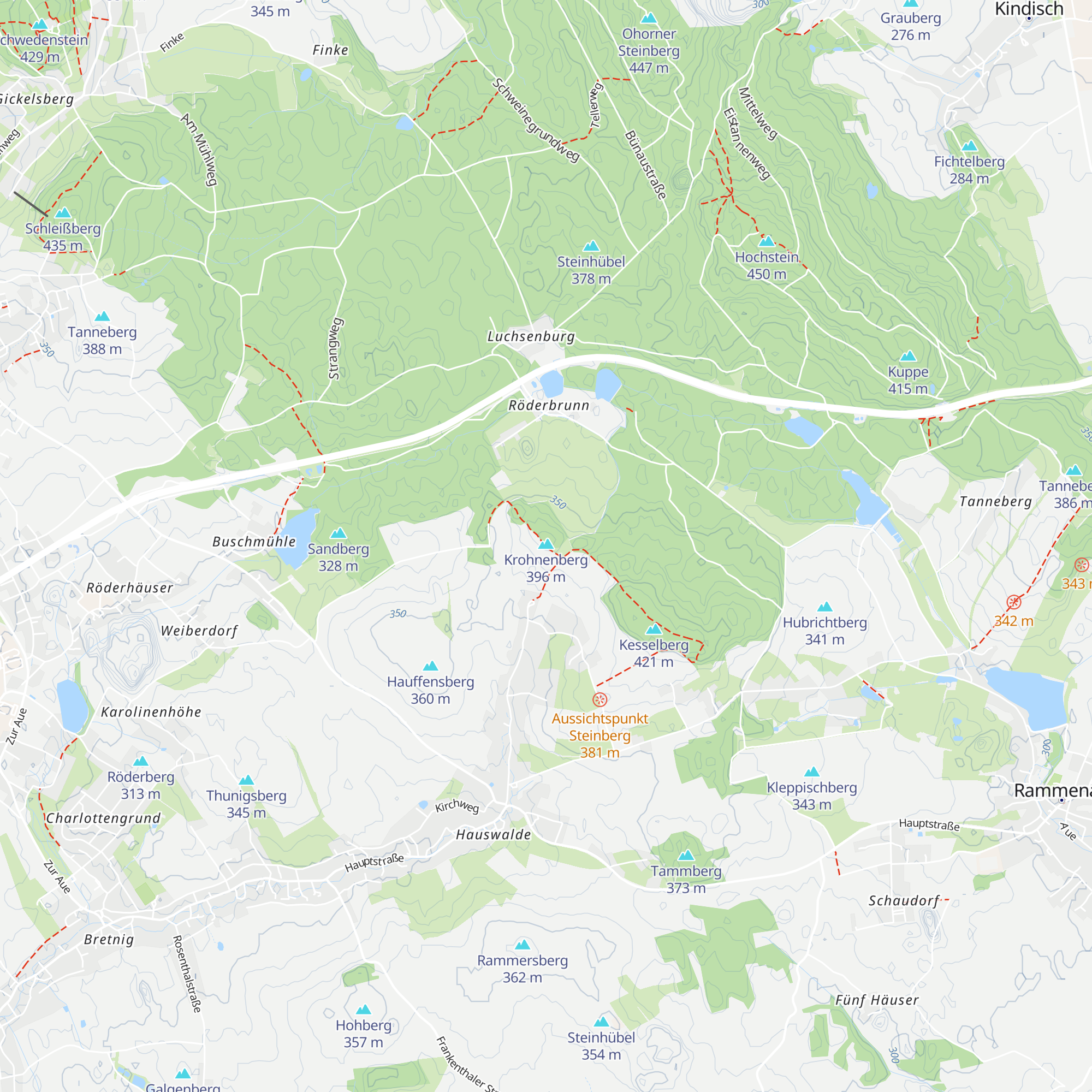 Wanderhütte "Am Krohnenberg" map