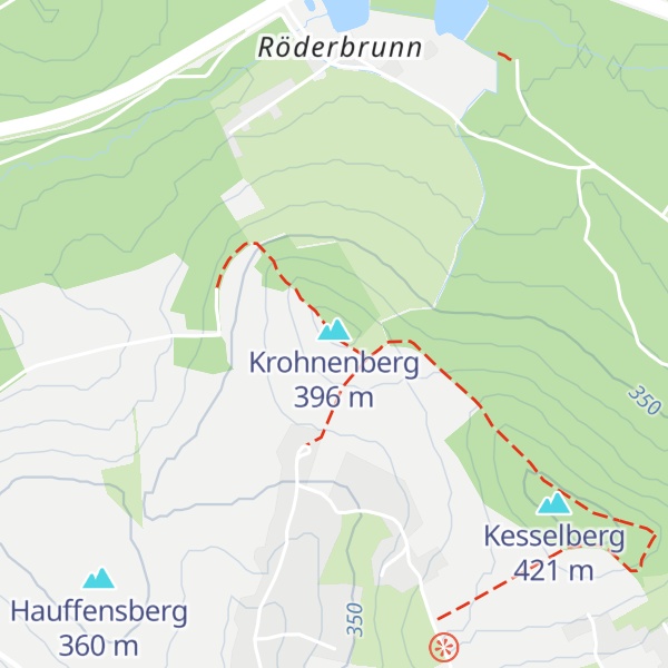 Map of Wanderhütte "Am Krohnenberg"