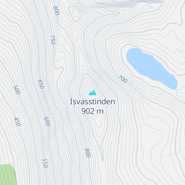 Map of Isvasstinden