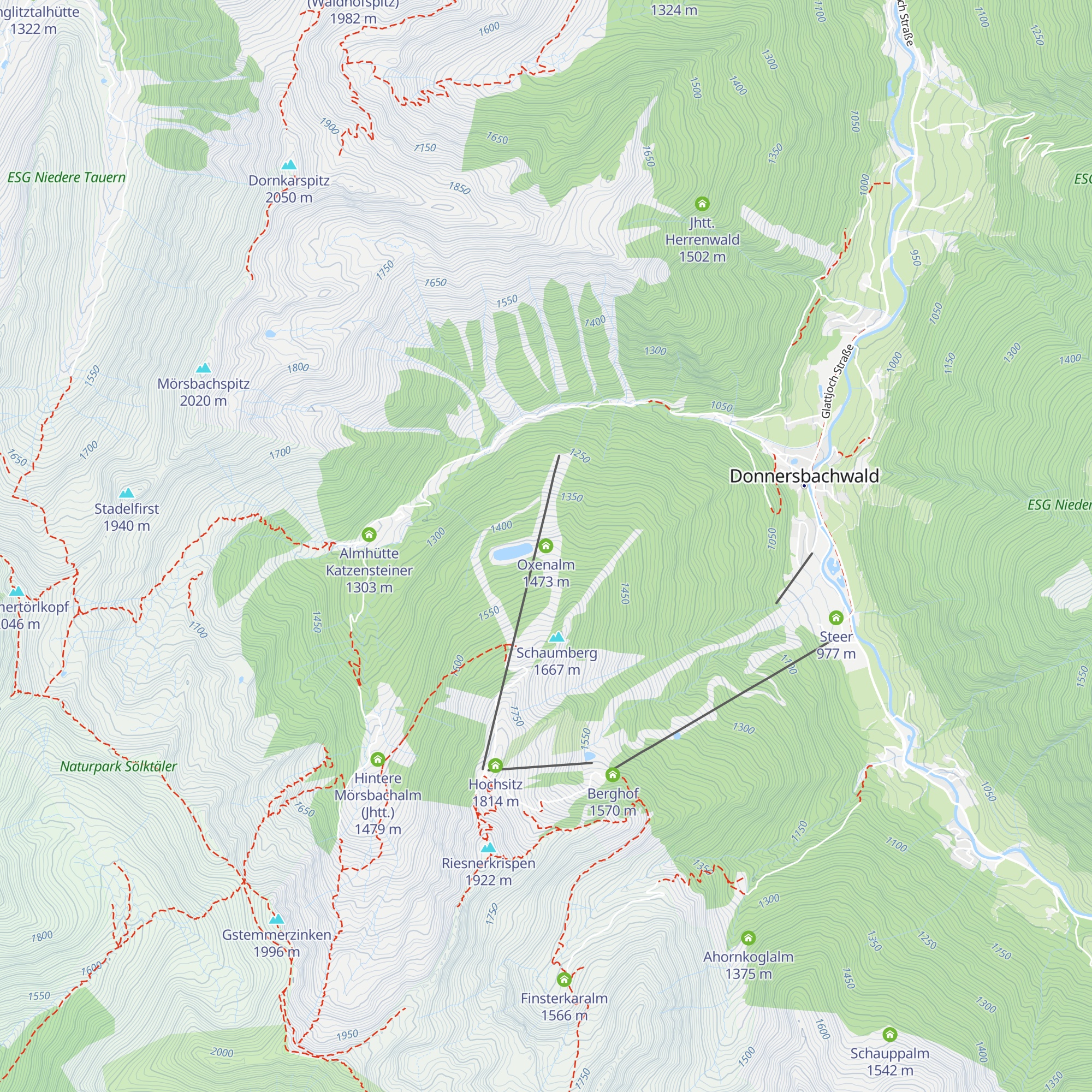 Oxenalm map