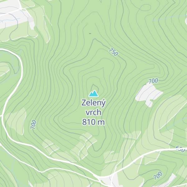 Map of Zelený vrch