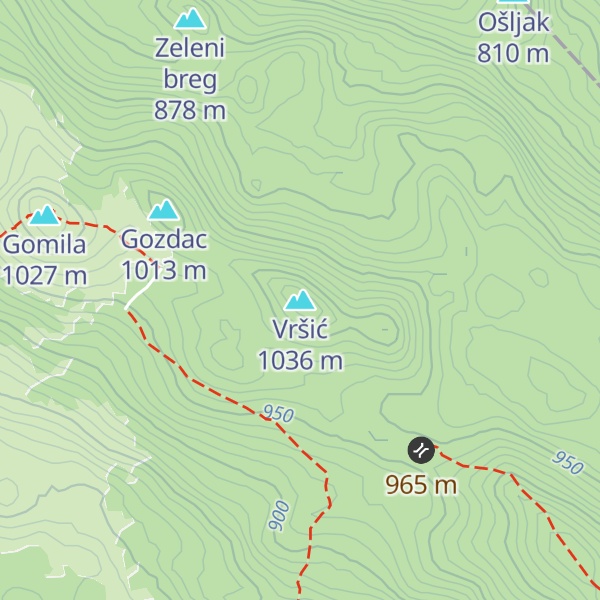 Map of Vršić