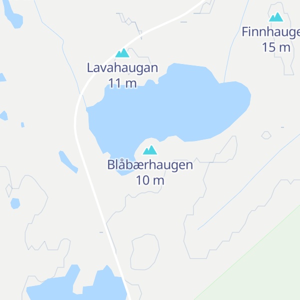 Map of Blåbærhaugen