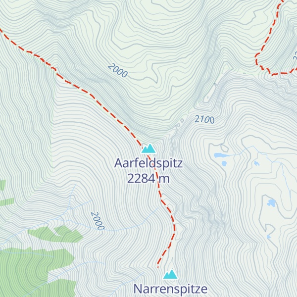 Map of Aarfeldspitz
