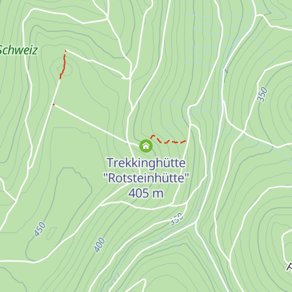 Map of Trekkinghütte "Rotsteinhütte"