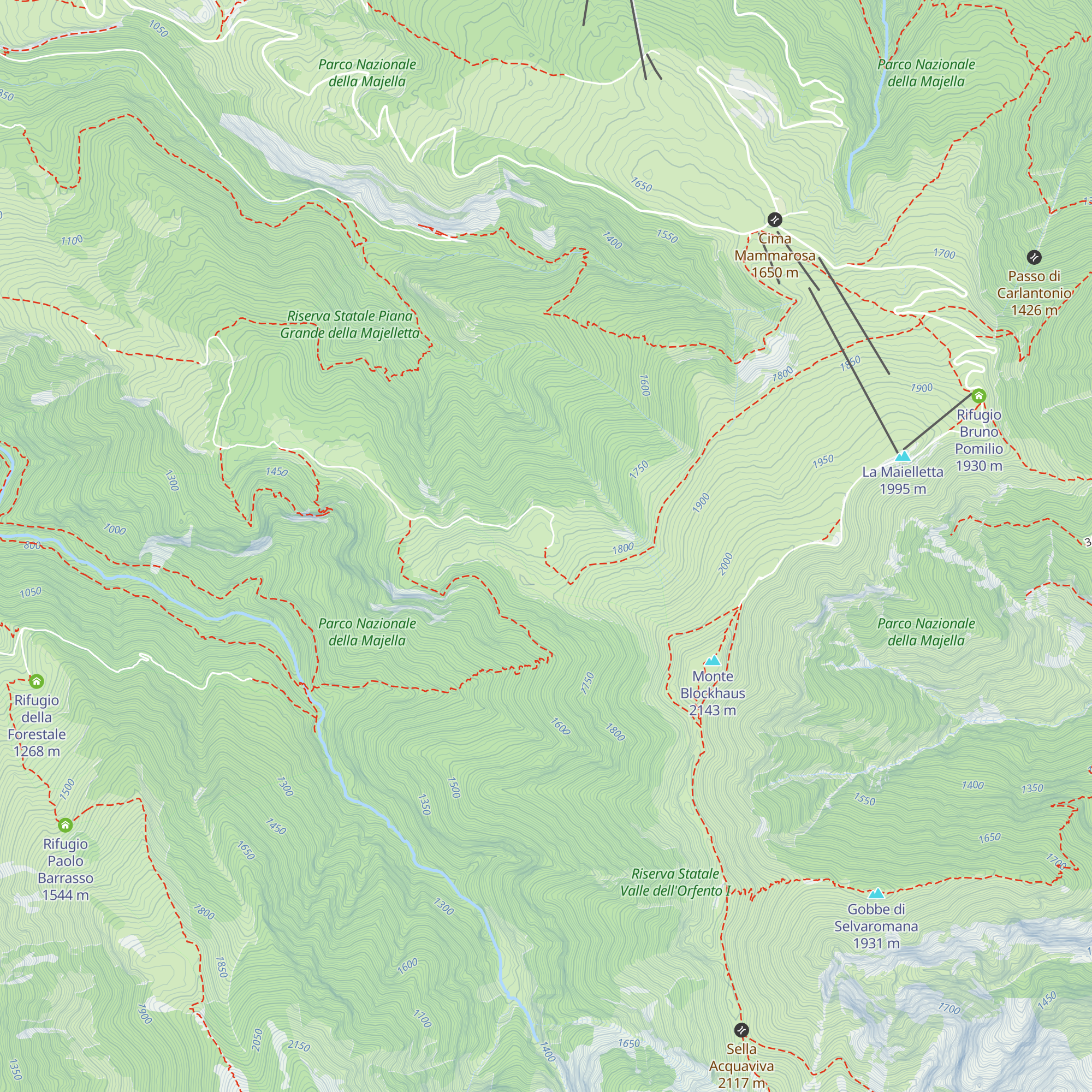 Rifugio Marcello Di Marco "Stazzo di Caramanico" map