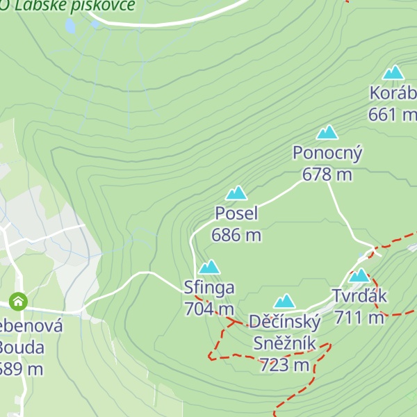 Map of Kóta 107