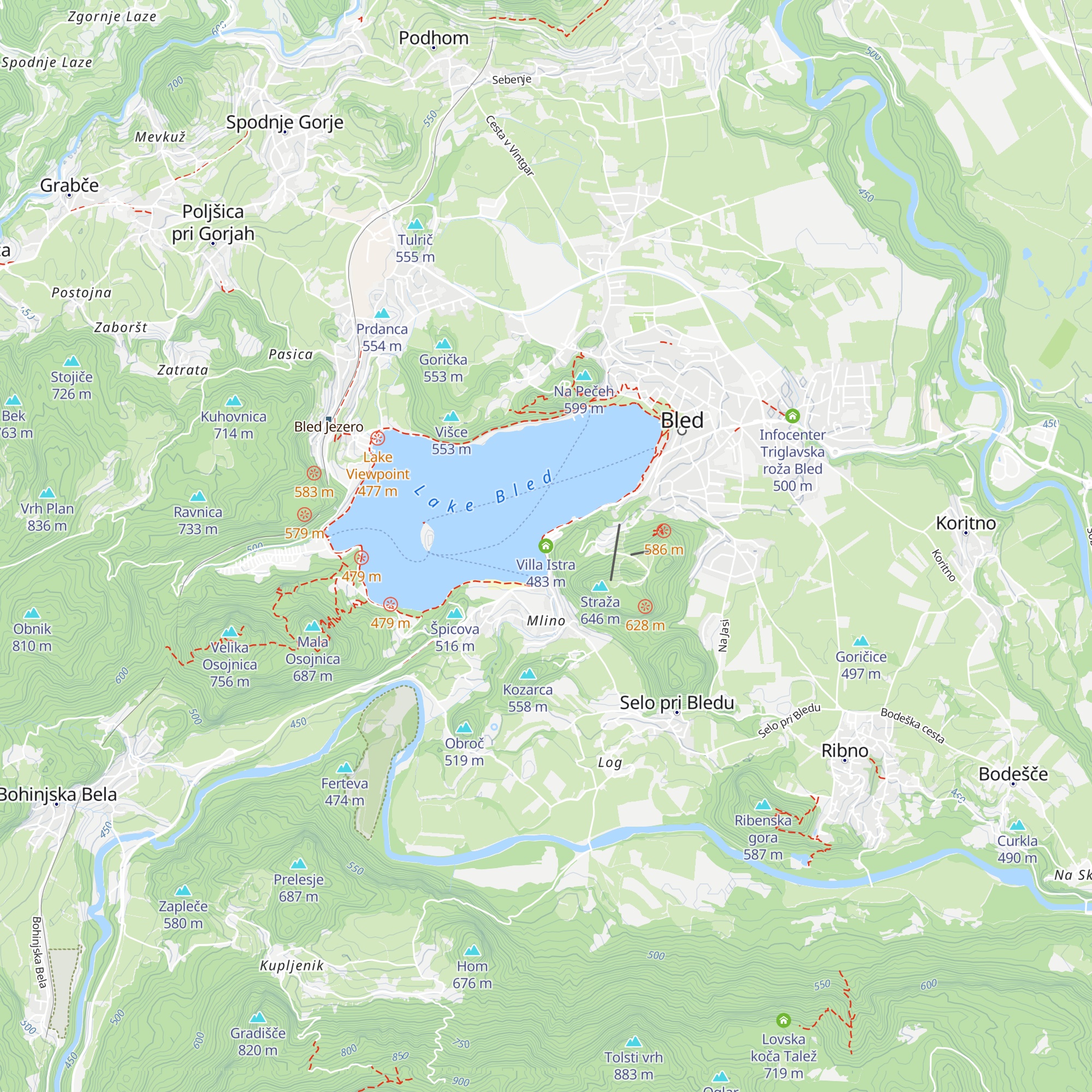 Villa Istra map