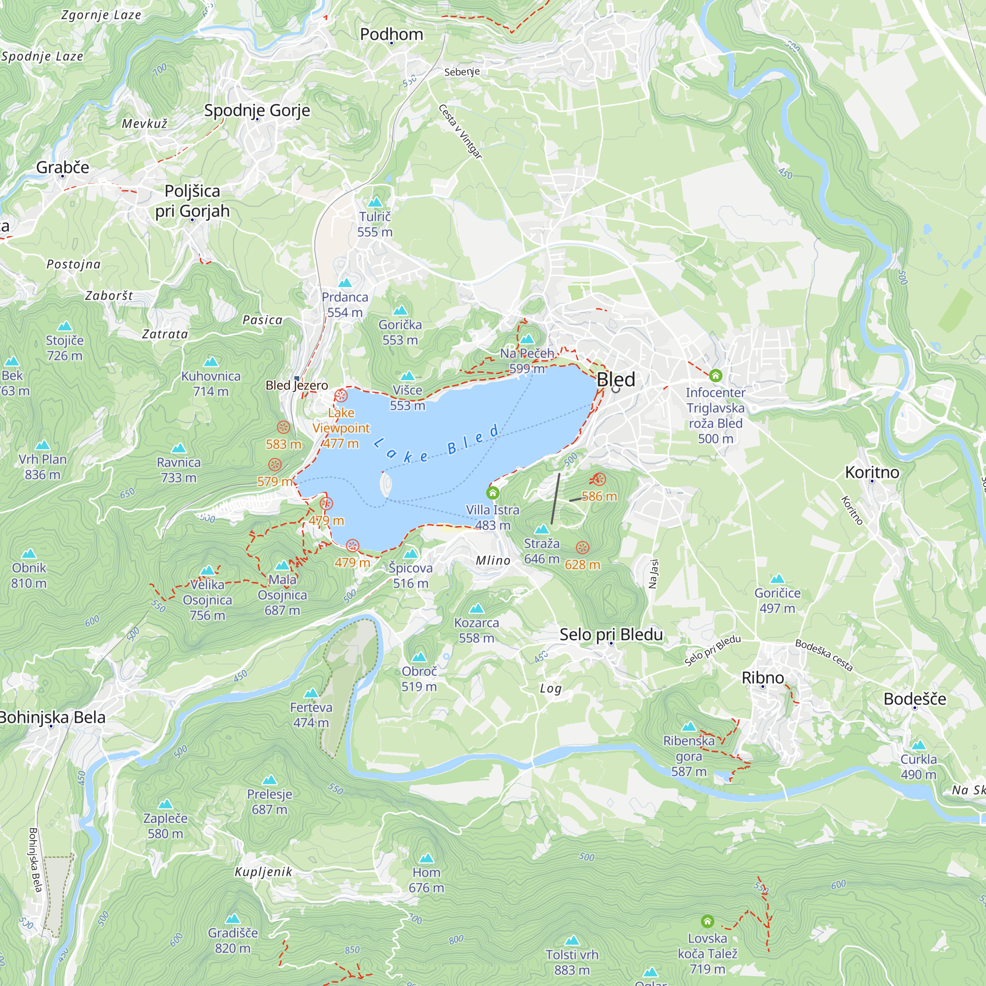 Villa Istra map