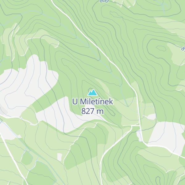 Map of U Miletínek
