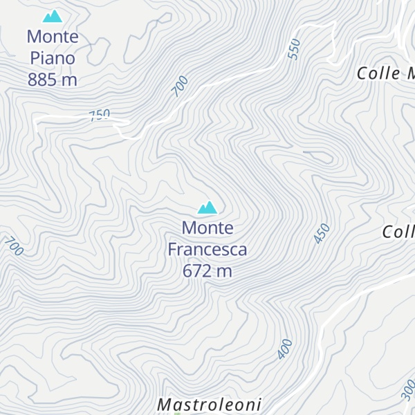 Map of Monte Francesca