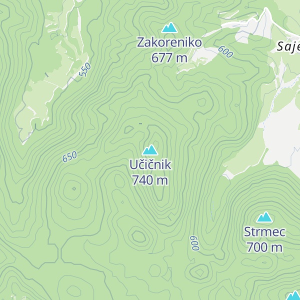 Map of Učičnik