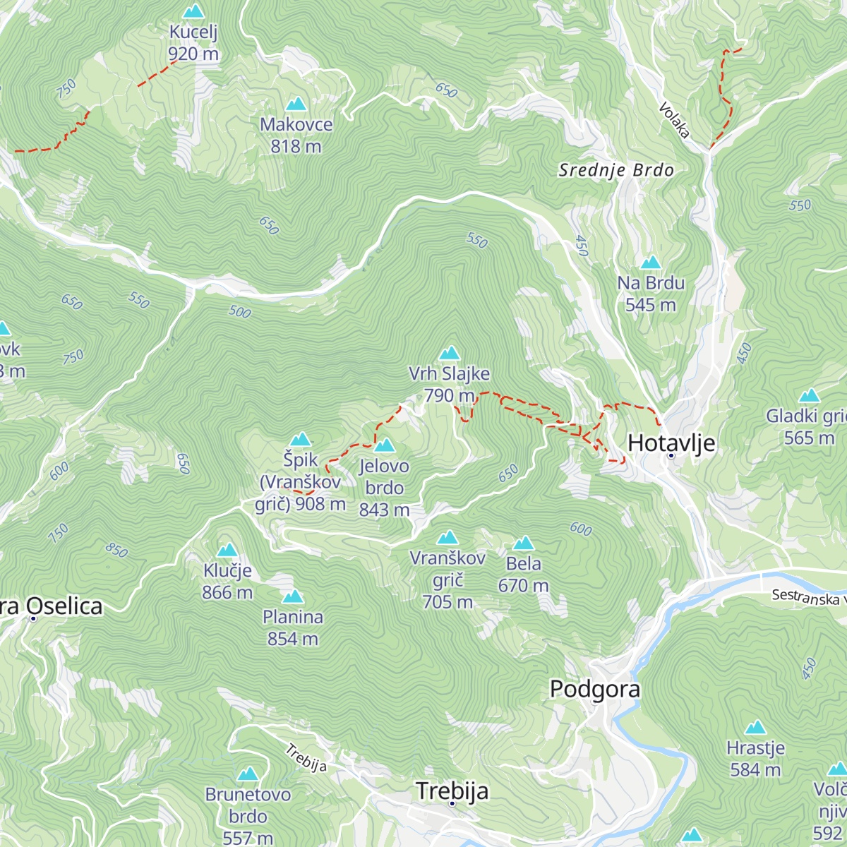 Dom na Slajki map